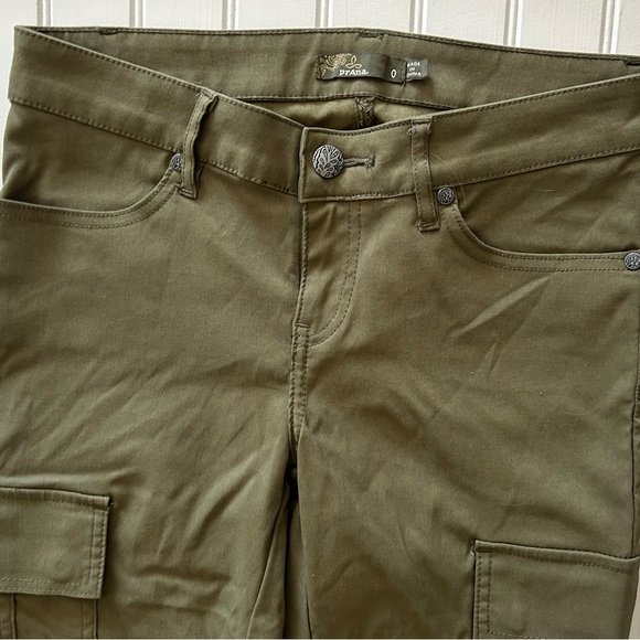PRANA womens size 0 olive green ankle pants - Picture 3 of 10